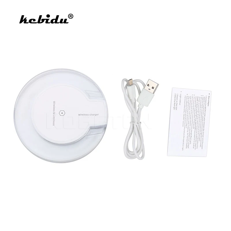 

kebidu Qi Wireless Charger for SAMSUNG android iphone yota mobile phone battery charger charging universal USB for Smart phone