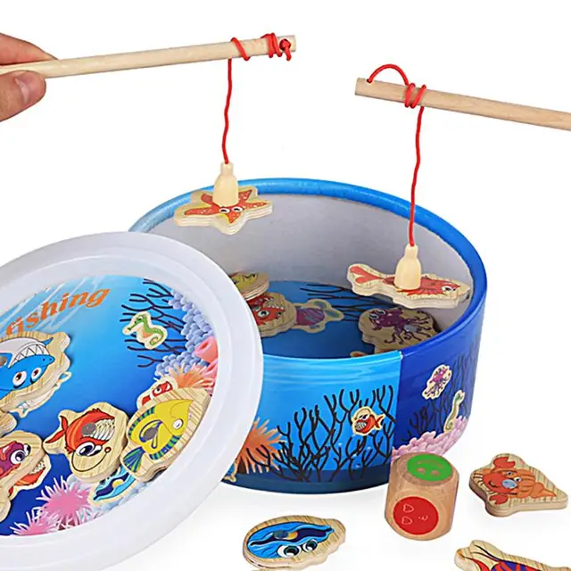 bucket marine fishing toy set fish game boy girl kids early baby