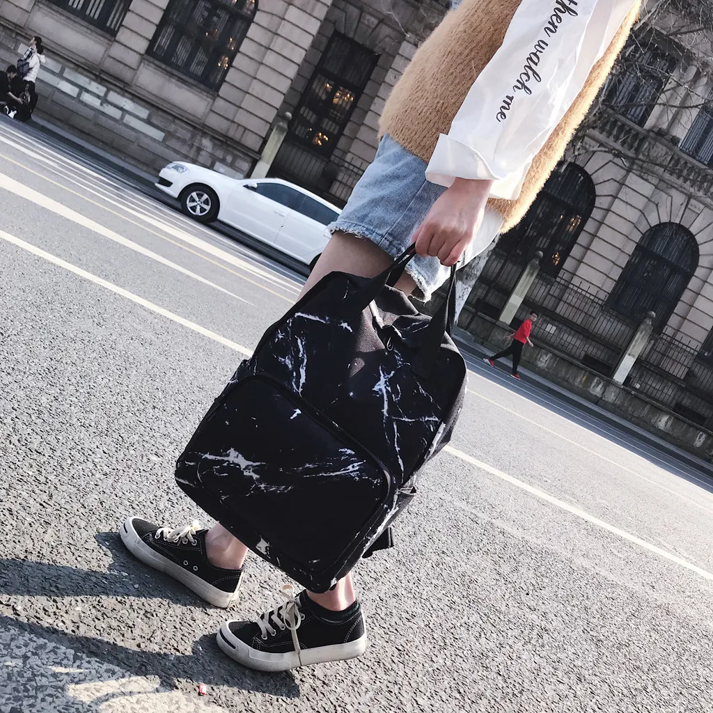 Рюкзак большой емкости мраморный женский унисекс Женские холщовые рюкзаки для подростков девочек сумки Рюкзак Школьная Сумка Mochila# H10