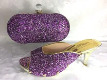 Italy Fashion font b Woman b font Shoes and Matching Bags Set Summer Style High Heels