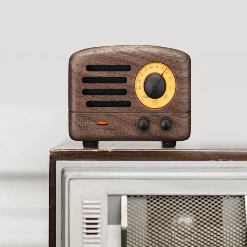 Original Xiaomi Cat King FM Bluetooth Portable Speaker Wood Production 10Hours Battery Life Music P