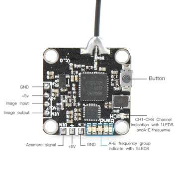 

FSD-1625VTX Mini VTX 25mw 40CH Boarded OSD VTX-OSD 5V for Flytower FPV DIY RC Racer Drone Spare Parts F21969