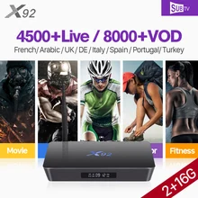 X92 Arabic France S912 Octa-core Android Tv Box Receiver Android 4k Full HD IPTV SUBTV Subscription Turkey Belgium Portugal IPTV X92 Arabic France S912 Octa-core Android Tv Box Receiver Android 4k Full HD IPTV SUBTV Subscription Turkey Belgium Portugal IPTV