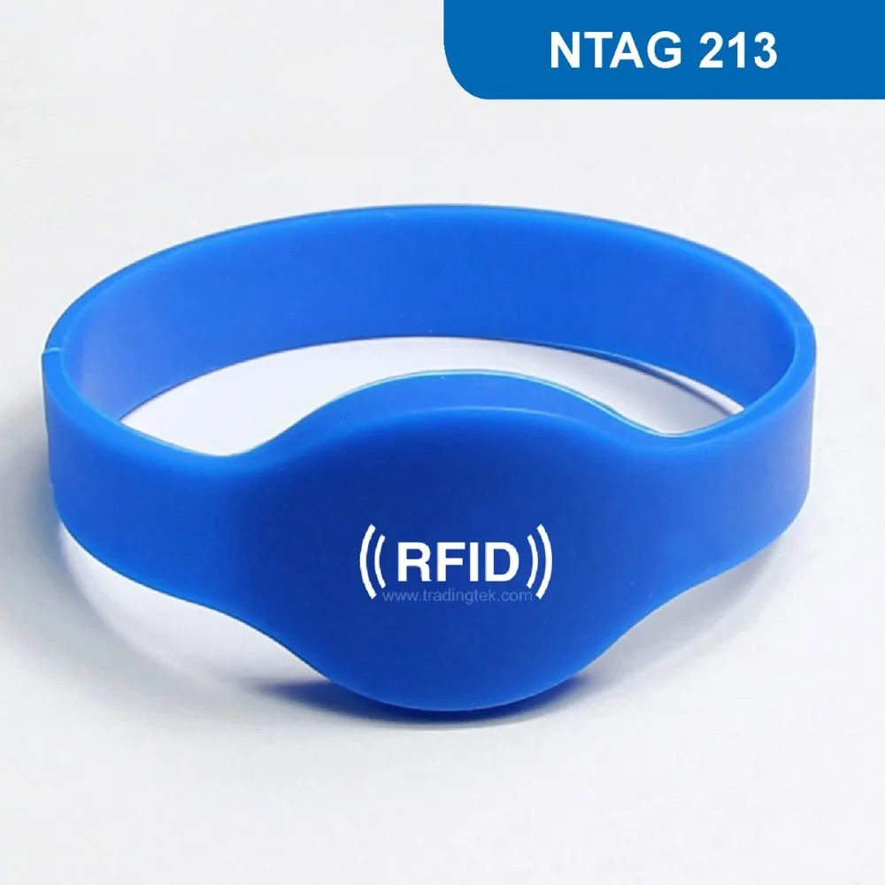 WB01 Silicone RFID Wristband for Access Control NFC Bracelet for Mobile