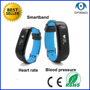 

2017 new arrival healthy Bluetooth 4.0 Smart Wrist band smart Bracelet support Heart Rate blood pressure monitor