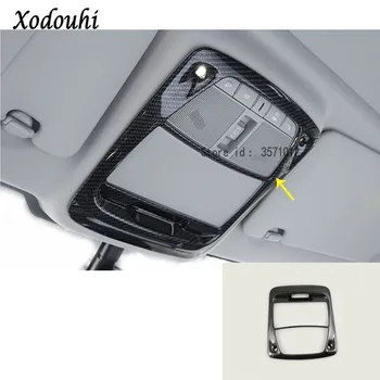 

For Renault Koleos 2017 2018 2019 2020 Car Styling Body Cover Stick Carbon Fibre Head Read Front Reading Light Lamp Trim Hood