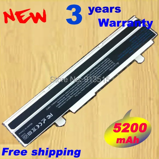 

6 Cells Laptop Battery For Asus Eee PC 1015 battery Eee PC 1015P 1015PE A32-1015 white