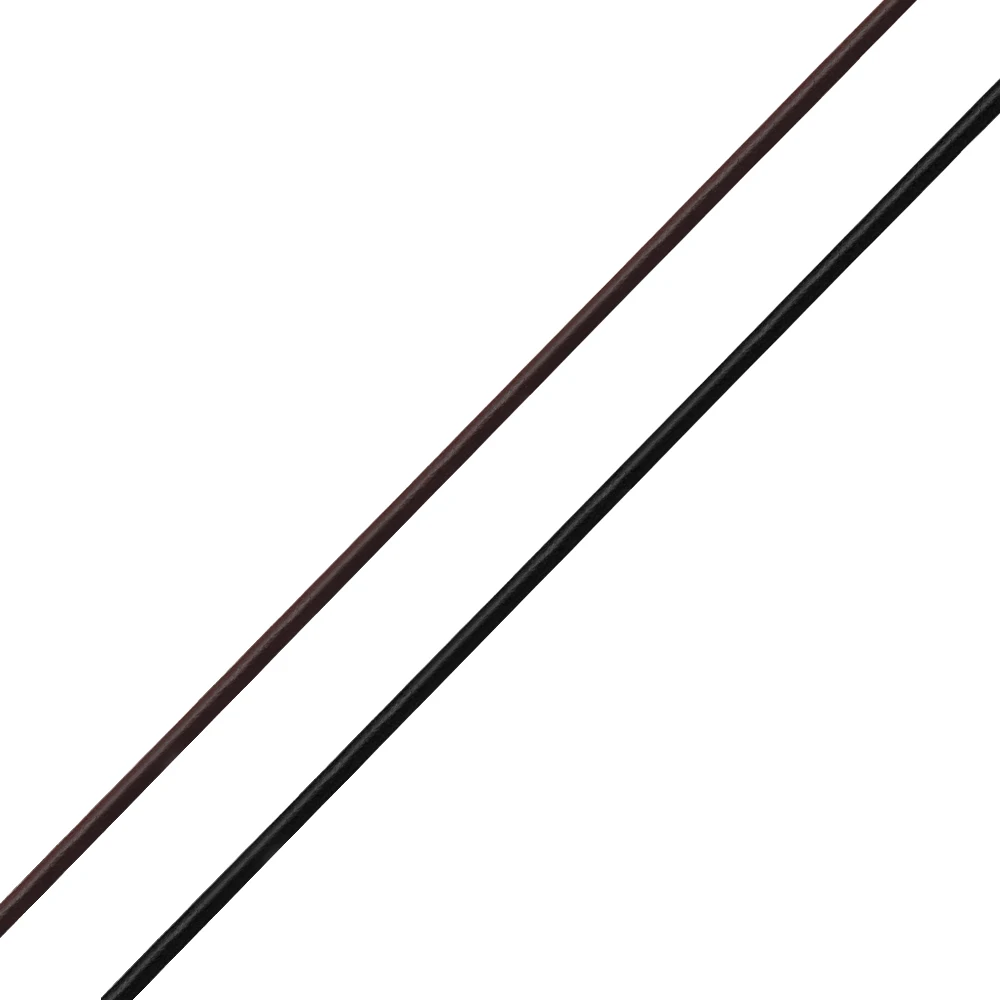 

1mm 1.5mm Round Genuine Leather Rope String Natural Cord Black For Bracelet Necklace Jewelry Craft Making DIY Findings Wholesale