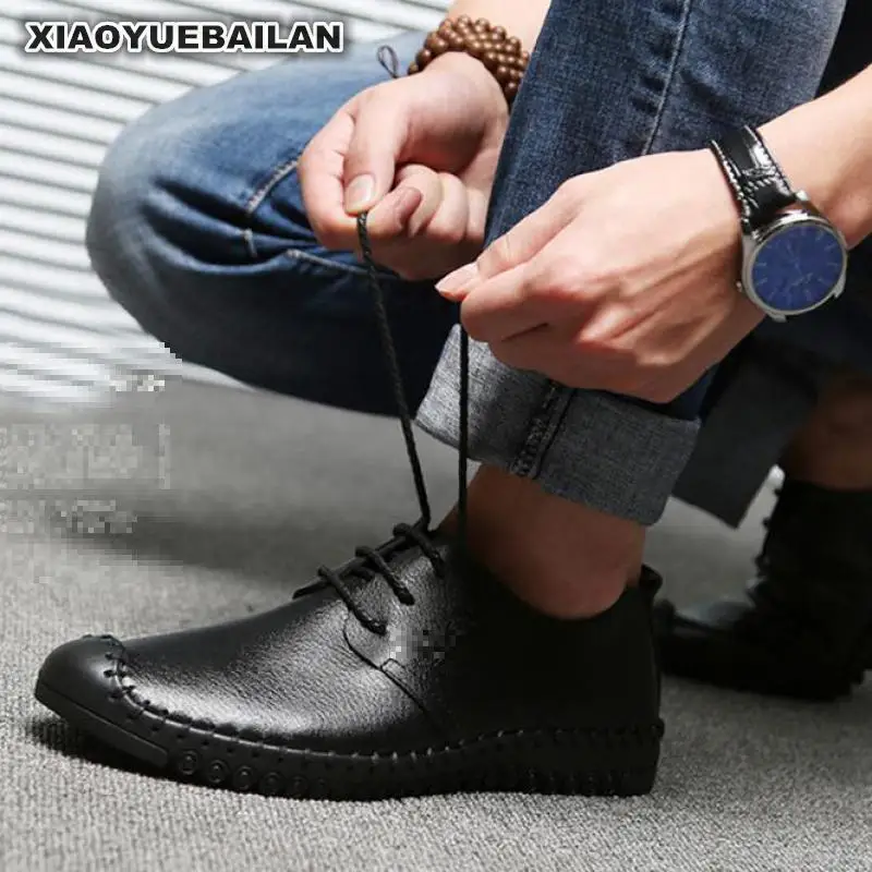 

New Style Breathable, Warm, Comfortable And Leisure Pure Color Shoes Italy Leather Formal For Men
