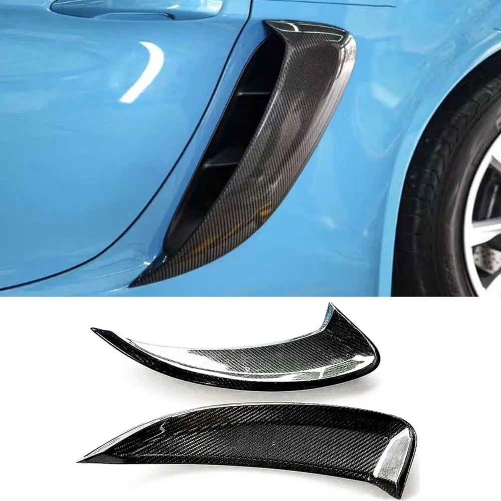 718 углеродное волокно боковые вентиляционные отверстия для Porsche Boxster Cayman 2016 2018