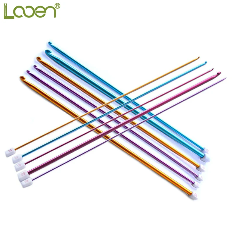 

11Pcs 2.0~8.0MM Multicolour Aluminum Looen Tunisian/Afghan Crochet Hook Knit Needles Yarn Knitting Needles For Women Mom Gift