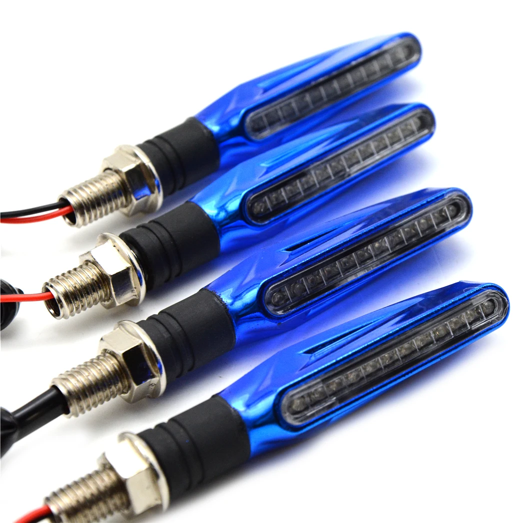 2 pairs blue Мотоциклетные поворотные сигнальные огни 12В Супер яркий световой индикатор лампы для YAMAHA XMAX 125/250/300/400 Max NMAX 125 R120 FZ09 MT09 - Цвет: 2 pairs blue