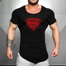 Спортивная мужская футболка для бега, Мужская футболка для спортзала, тренировочная одежда, компрессионная футболка для тренировки мышц, футболки для фитнеса