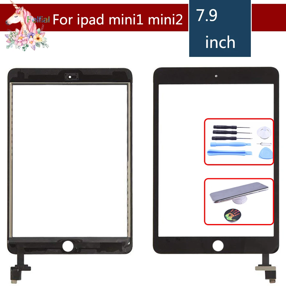 Для Apple iPad mini 1 mini 2 mini 3 mini 4 сенсорный экран с IC и клеевым дигитайзером Замена переднего стекла