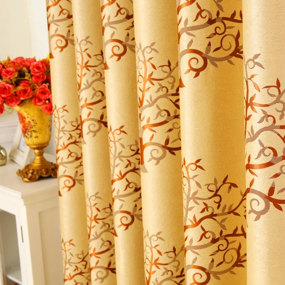 Free shipping luxury curtain livingroom kitchen embroided fabric