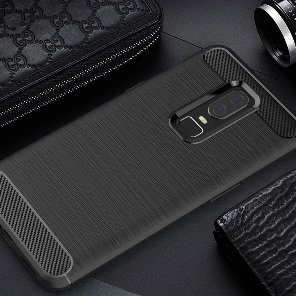 Чехол из углеродного волокна для Oneplus 6 чехол s силиконовый мягкий OnePlus 6T One Plus Oneplus6