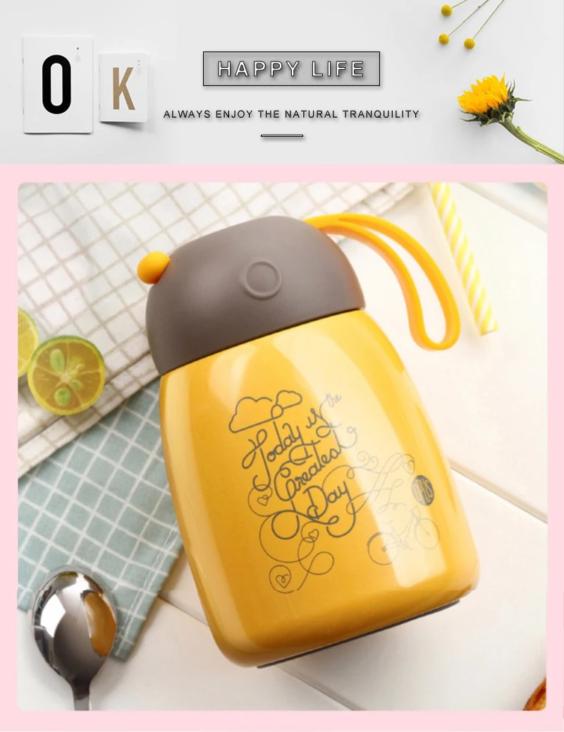 thermal flask thermos beker hot water flask insulated cup chilly bottle thermos coffee mugs coffee cup thermo coffe stainless steel thermos hot cup thermos 300ml mini thermos tea flask  (2)