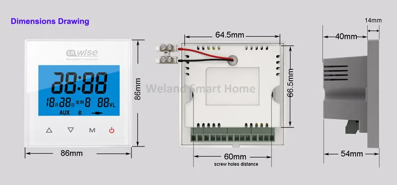 Домашняя стерео аудио система 3 5 мм AUX IN музыкальный плеер Bluetooth Класс D Цифровой