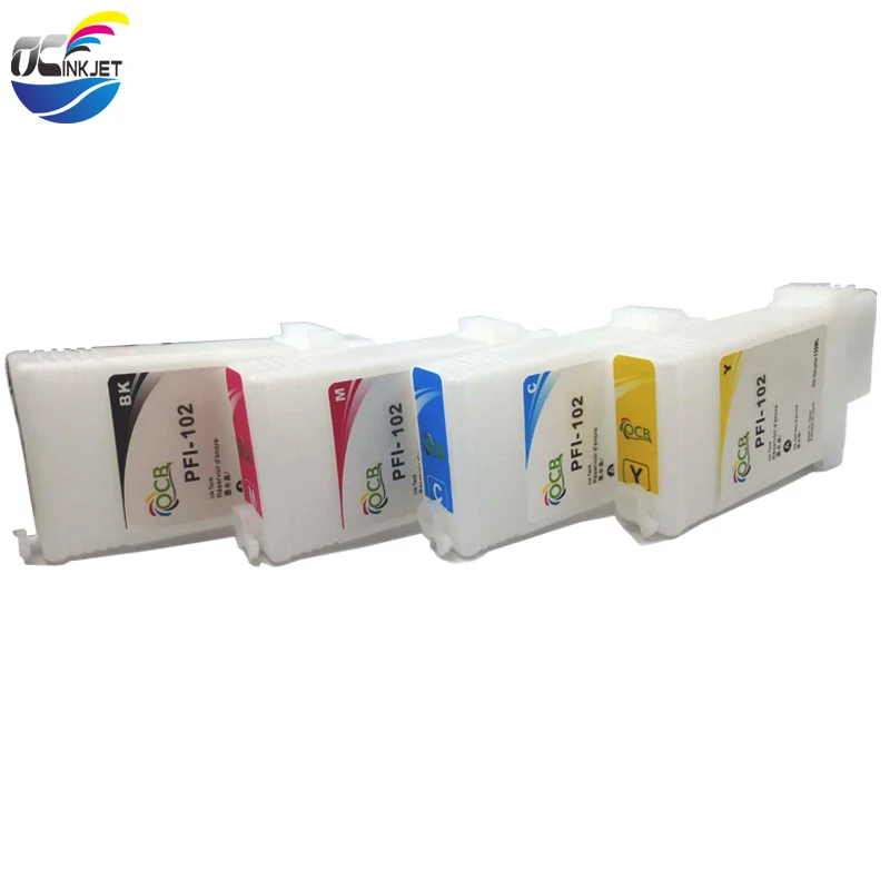 OCINKJET 102 многоразовый пустой 6 цветов для Canon PFI чернильный картридж IPF 650 655 750 755 760 с