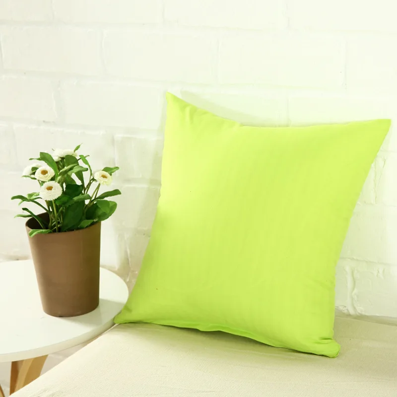 Candy Color Cushion Cover Simple Solid Throw Pillow Case 40x40cm For Home Room Office | Дом и сад