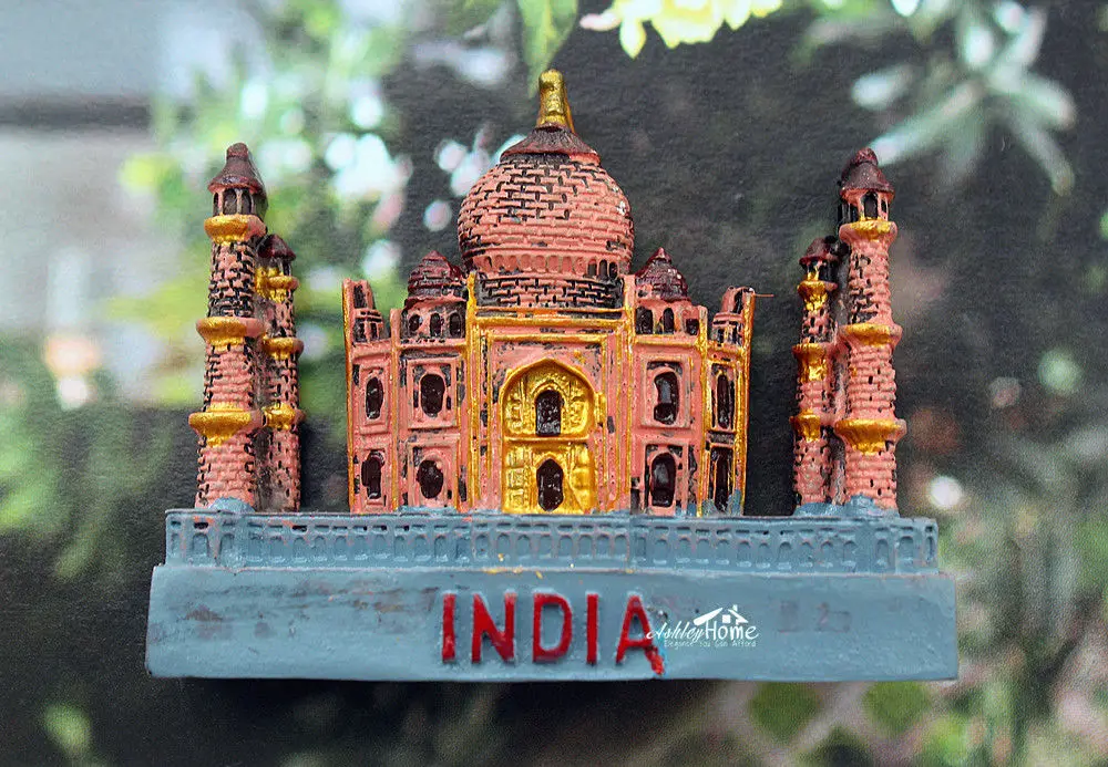 India Taj Mahal Tourist Travel Souvenir 3D Resin Decorative Fridge