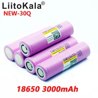 Литий ионные аккумуляторы LiitoKala INR 100% 8 шт. 18650 в 3 7 мАч INR18650 30Q|Перезаряжаемые