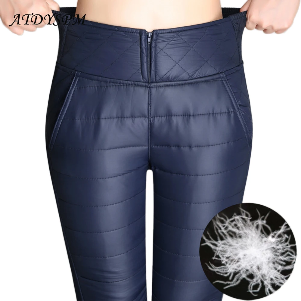 Beste Plus Size 6XL Vrouwen Winter Broek Broek Hoge Taille Fluwelen Dikke Warme Beneden Broek Vrouwelijke Mode Slanke Bovenkleding potlood Broek