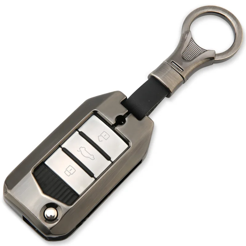 

Zinc alloy car key cover case for Roewe RX5 2017 year for MG ZS 3button key case cover car styling