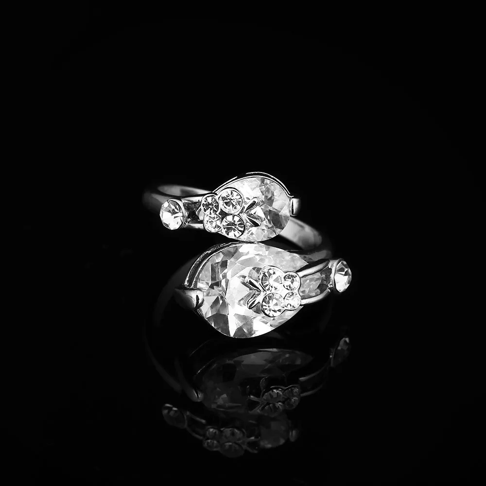 Wedding Ring Accessories With White Cubic Zirconia Jewelry For Women Gift For Anniversary (JewelOra RI101940)