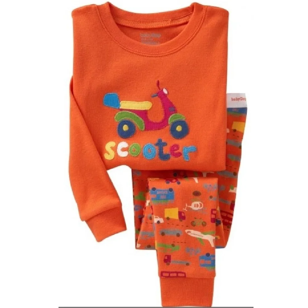

Kids boys pajama set 2T-7T Suitable for boys 80-130CM Long-sleeved top + trousers pyjamas sleepwear nightwear