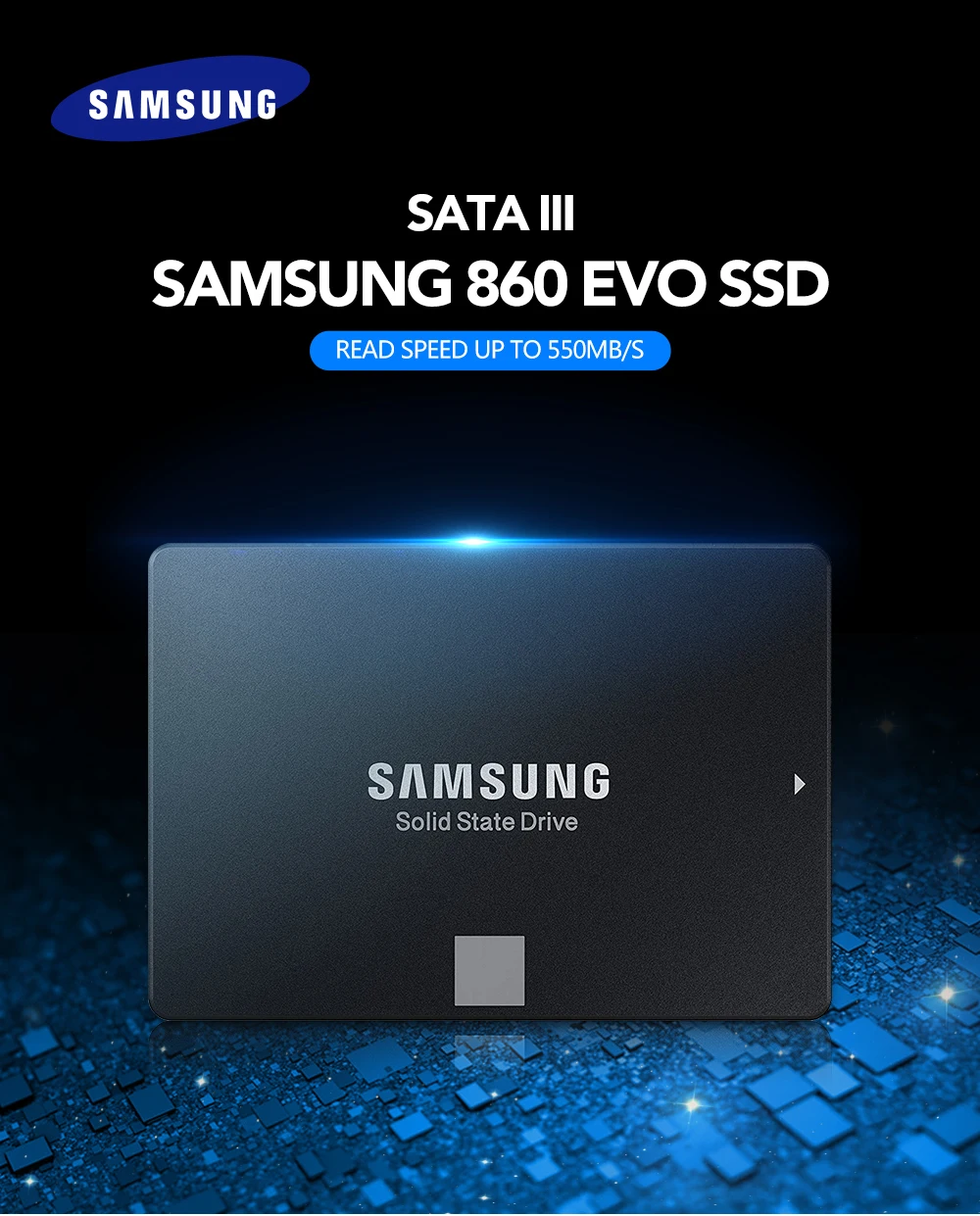 Samsung 860 EVO Internal Solid State Drive 250GB 500GB 1TB HDD Hard Disk HD SATA 3 2.5 inch SATA III SSD for Laptop Desktop PC