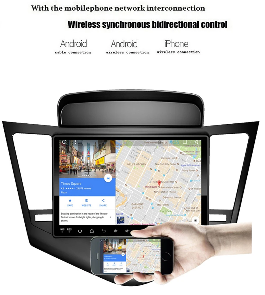 Cheap Asvegen 9 inch Multimedia GPS Navigation Auto Android 6.0 Quad Core Car Radio Stereo Audio DVD Player For Chevrolet Cruze 2009 14