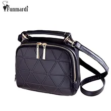 Nouvelle arrivée Plaid conception de sucrerie femmes en cuir messenger sac mini flap sac femmes croix-corps sac De Mode couleurs femmes sac WLHB1211