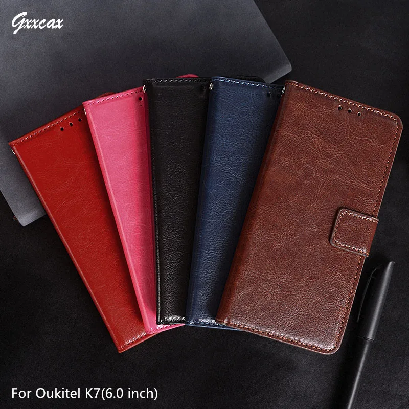 

For Oukitel K7 Case Luxury PU Leather Case Wallet Flip Stand Photo Frame Cover For Oukitel K7 K8 K10 K6 C11 C12 Pro Cover