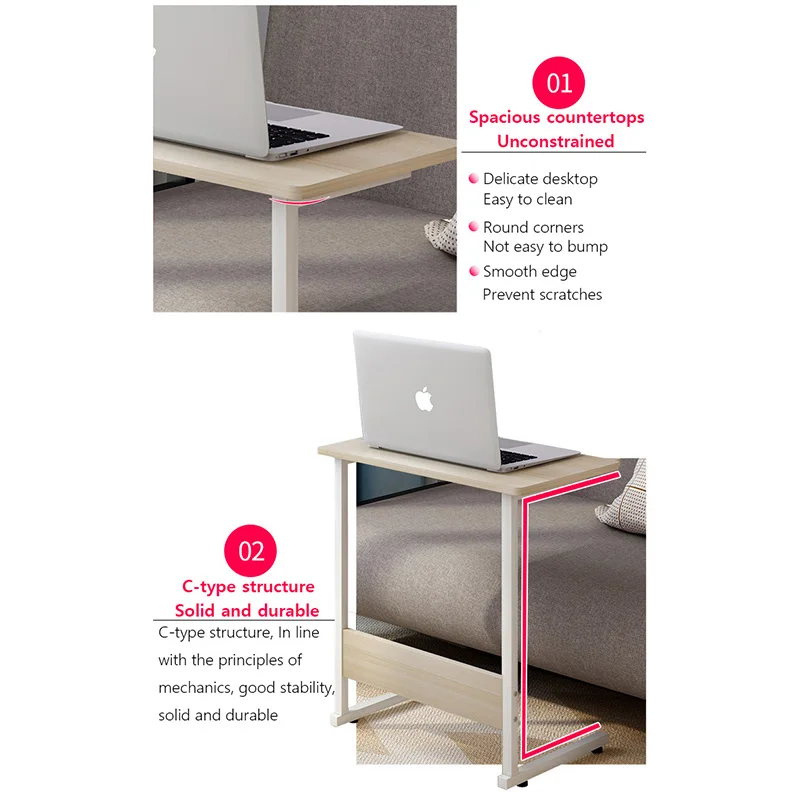 Wooden Standing style computer desk student dorm computer desk Bedside desk Mobile Living room coffee table End Tables Wooden Standing style computer desk student dorm computer desk Bedside desk Mobile Living room coffee table End Tables