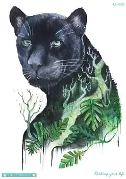 

Temporary Tatoo Fake Tattoo Sticker Bear Animal Forest Tatouage Flash Tatto Art Big Size Waterproof Tattoos For Men Women Girl