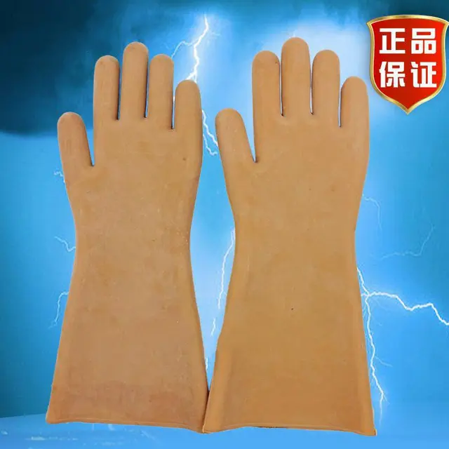 5kv insulating gloves prevent electric live working rubber gloves labor