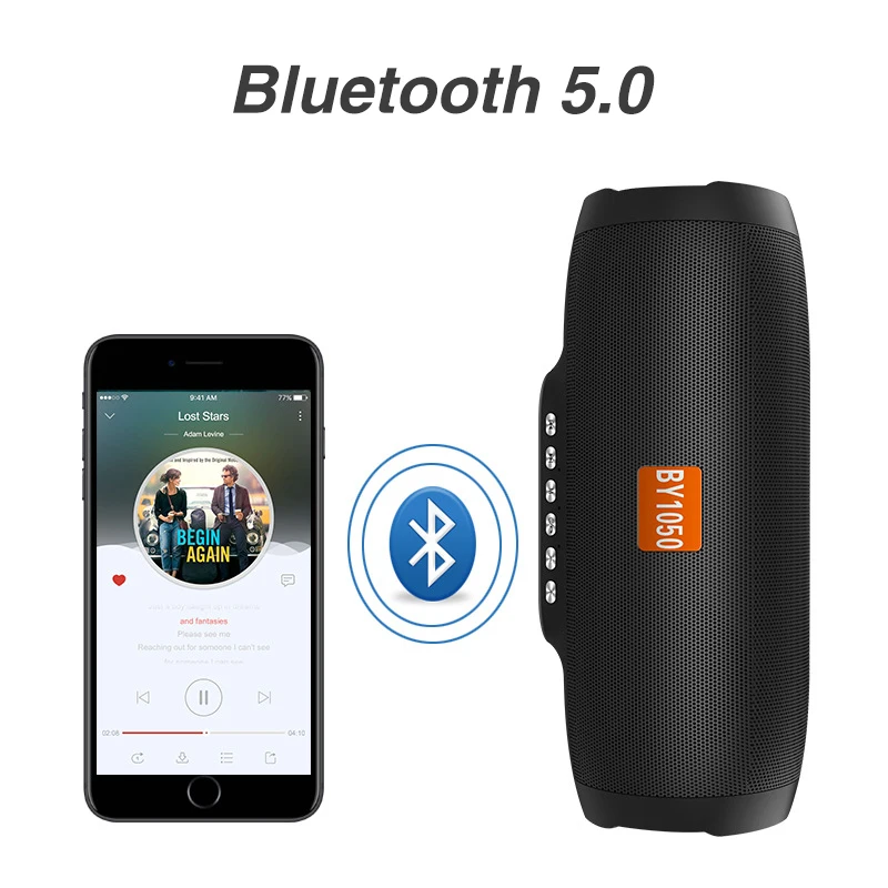 Nby 1050 портативный Bluetooth динамик fm-радио 3D стерео беспроводной громкий динамик большой HiFi Бумбокс Поддержка TF карта Aux USB диск TWS
