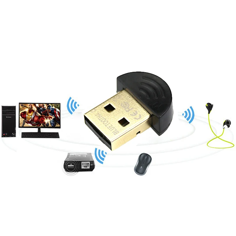 Bluetooth адаптер V4.0 CSR двухрежимный беспроводной мини usb-адаптер 4,0 передатчик для компьютера PC 2,3*1,2*0,4 см