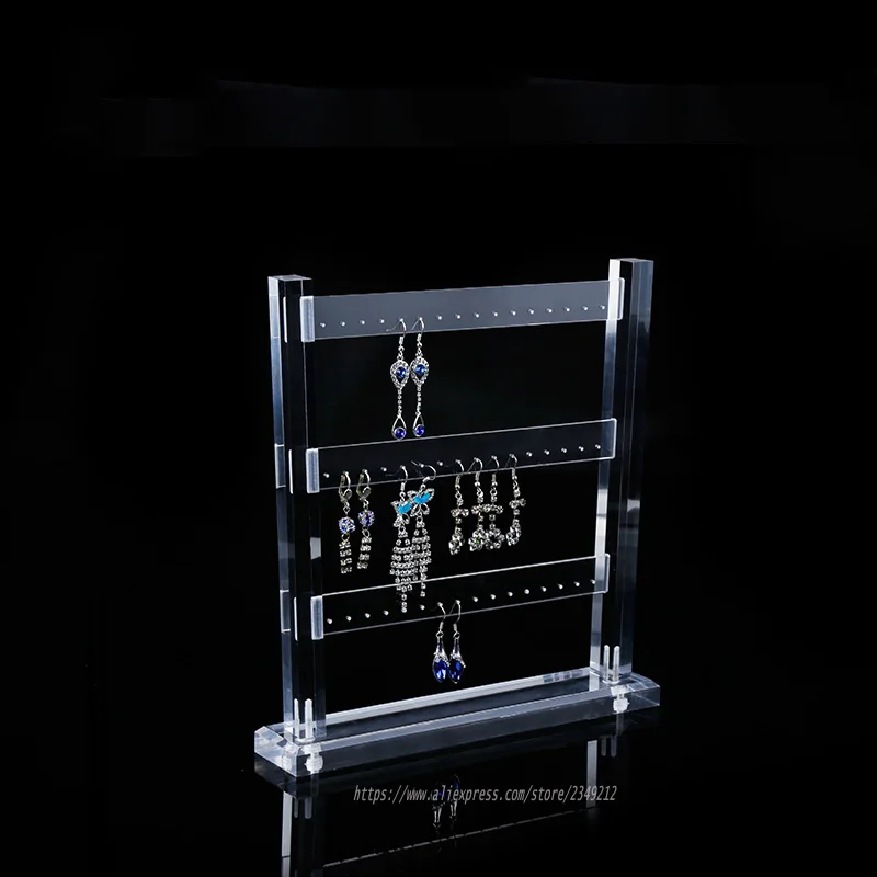 High Quality Acrylic Earring Display Rack Shelf Earring Holder Jewelry
