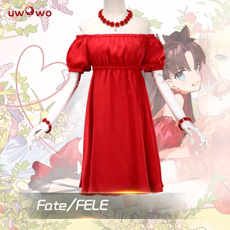 UWOWO аниме Fate Extra Tohsaka Rin Косплей Костюм Fate/Stay Night вечерние для вечеринки Рождество