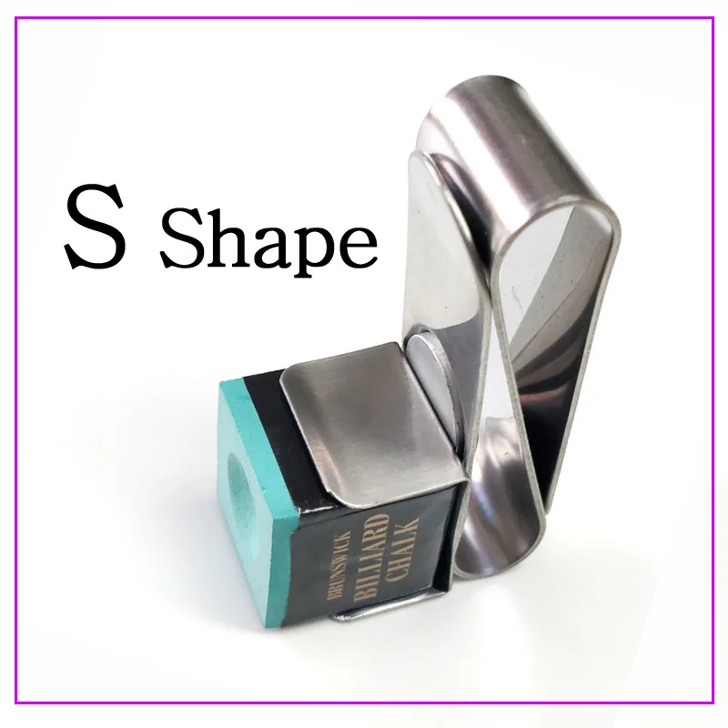 

S Shape Magnet Billiard Chalk Holders Pool & Snooker Chalk Holder Accessories Made In China