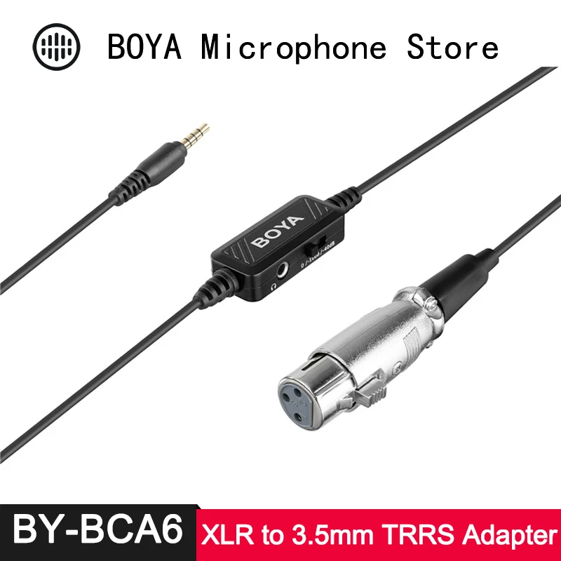 

Adapter Cable XLR Microphone to 3.5mm TRRS Phone for Huawei Oppo Oneplus iPhone iPad iPod Touch Android Smartphone