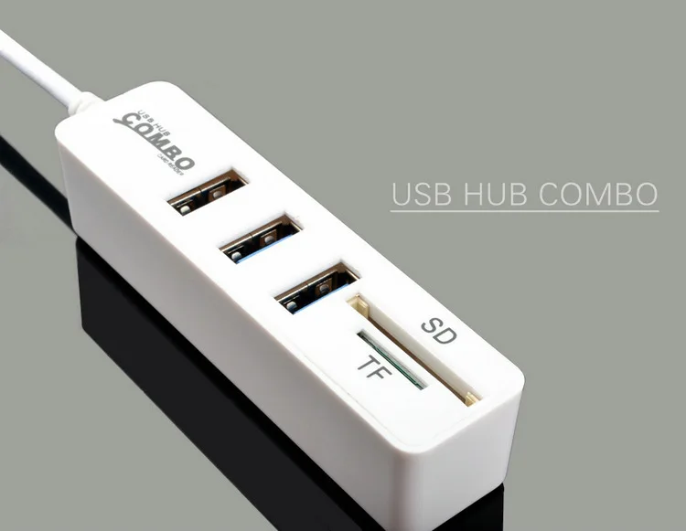 Twofro Micro usb-хаб 2,0 комбинированное устройство для чтения карт SD TF все в одном высокоскоростной usb-разветвитель адаптер USB 2,0 концентратор для ПК ноутбука