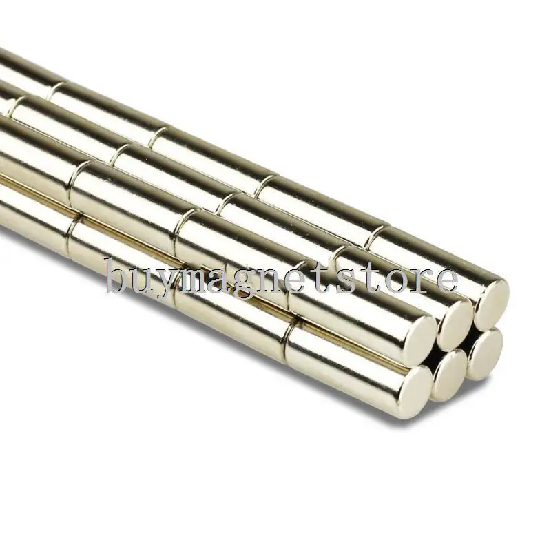 Lot 50 x Super Strong Long Round Cylinder Rare Earth Neodymium