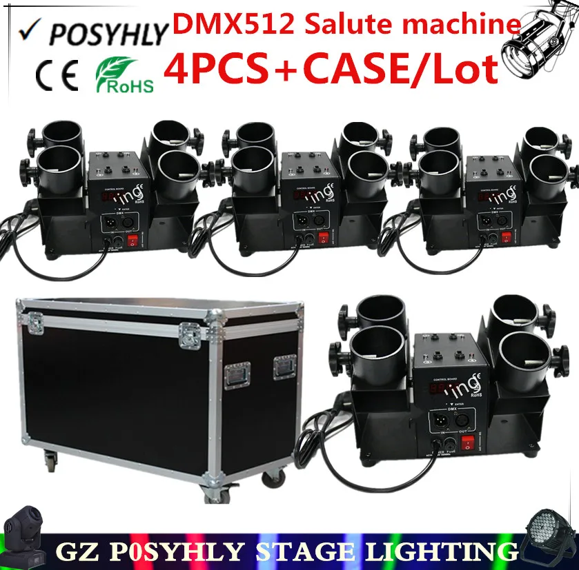 4 шт./Dmx512 головки Салют машина + корпус полета сценический электронный фейерверк