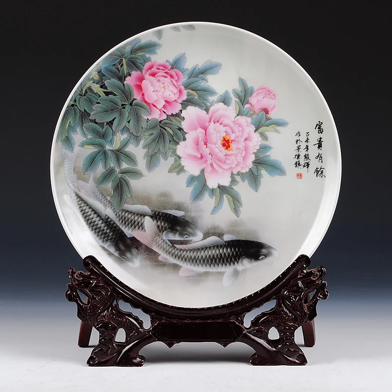 Casamento керамическая декоративная тарелка фоновая настенная подвесная тарелка из года в год китайская гостиная настенная роспись украшение