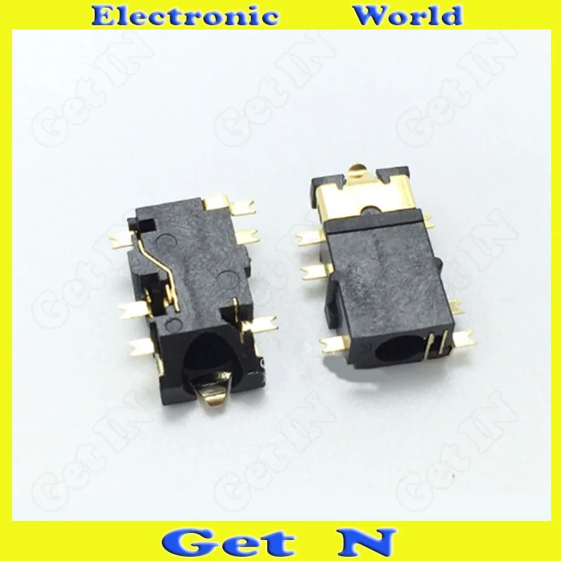 300pcs PJ 342 Sink Type 3 5MM AV Socket 3 5mm Headphone Auido Video Jack Female Connectors Bevel Mouth Commun Use