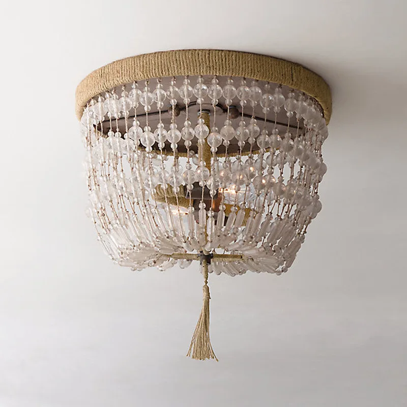 Beaded Crystal Glass Vintage Smoky Chandelier Lighting Beaded Crystal Glass Vintage Smoky Chandelier Lighting Candle Chandeliers Pendant Lamp Hanging Light For Dining Room In From Lights