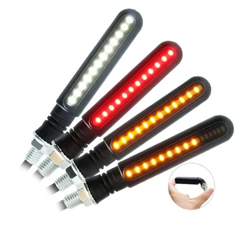 

by DHL or Fedex 500pcs Motorcycle Turn Signals LED Flowing Water Flashing Lights Stop Signals Tail Flasher/Running Blinker DRL